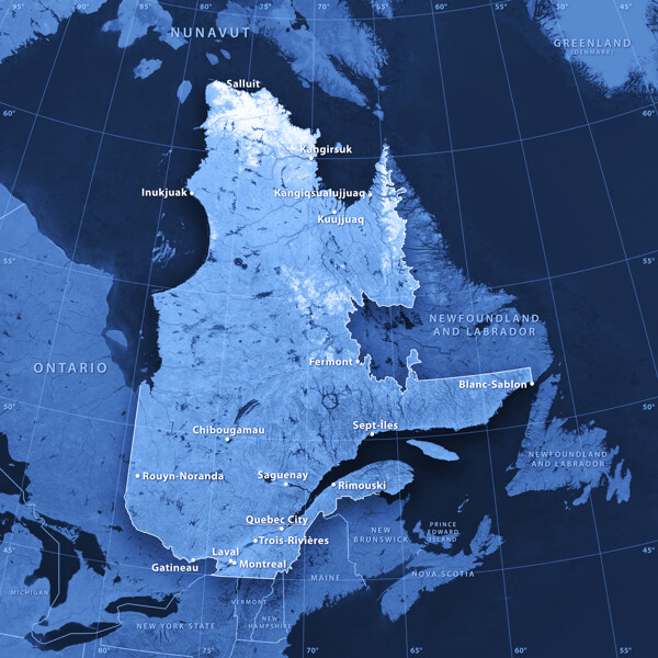 加拿大地图图片