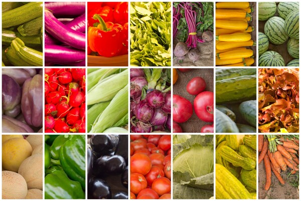 天然绿色蔬菜水果图片