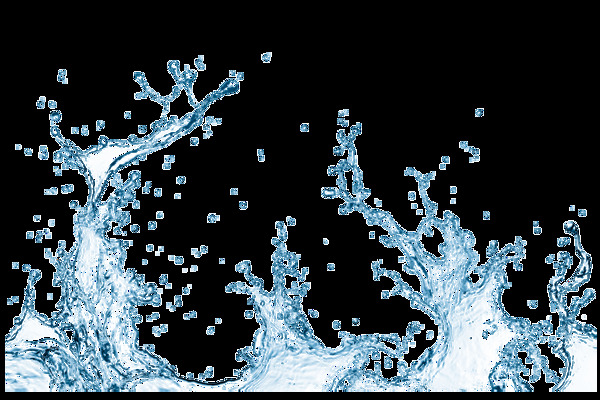 水样雨滴卡通透明素材