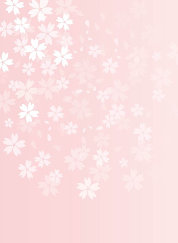 淡粉色樱花背景