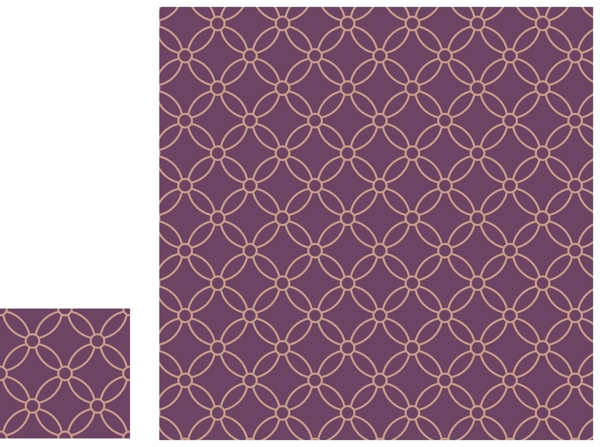 简约深紫色花纹无缝背景图