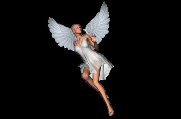 飞翔的天使纹身免抠png透明图层素材