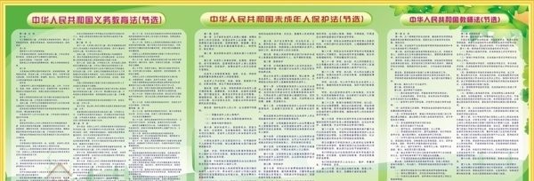 学校三个法宣传栏图片