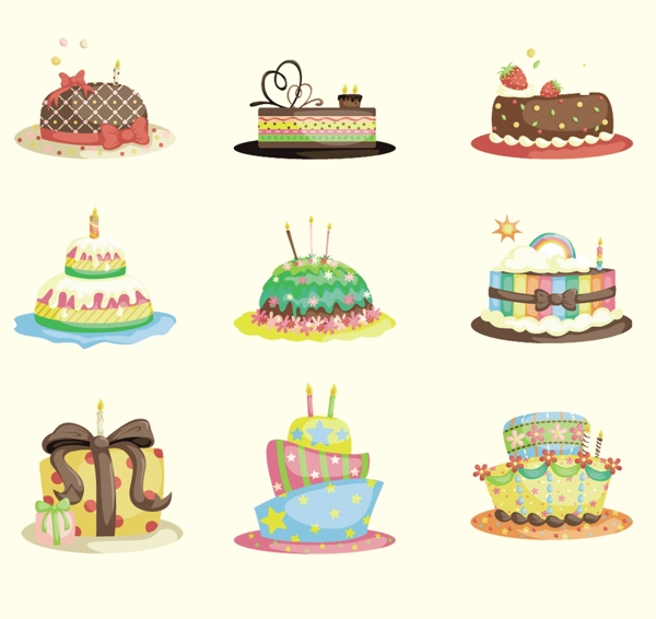 各种生日蛋糕