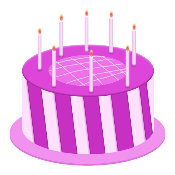 紫色生日蛋糕