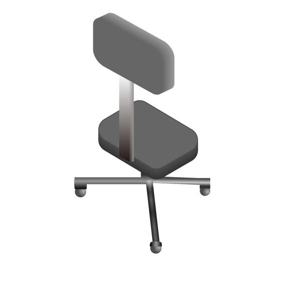 椅子2.5D矢量装饰图案设计元素