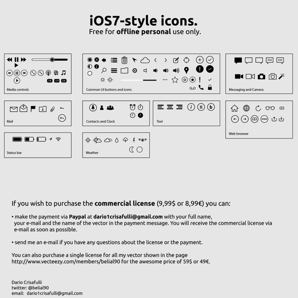 IOS矢量图标