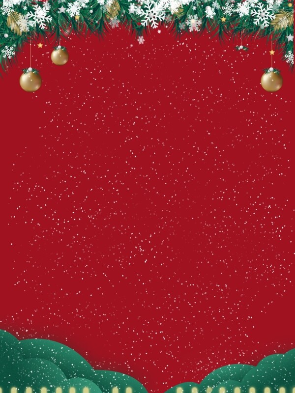 创意圣诞钜惠红色喜庆背景图