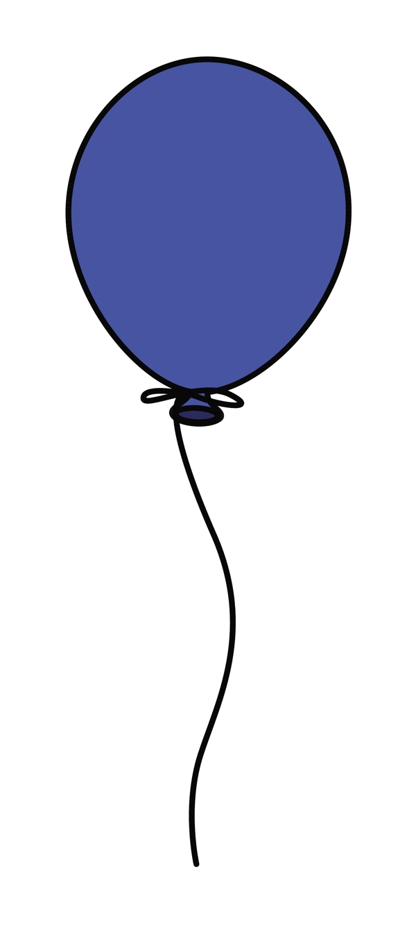 蓝色的气球
