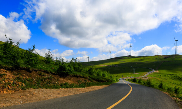 河北草原天路风景