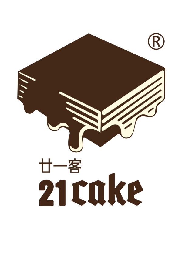 廿一客蛋糕logo图片