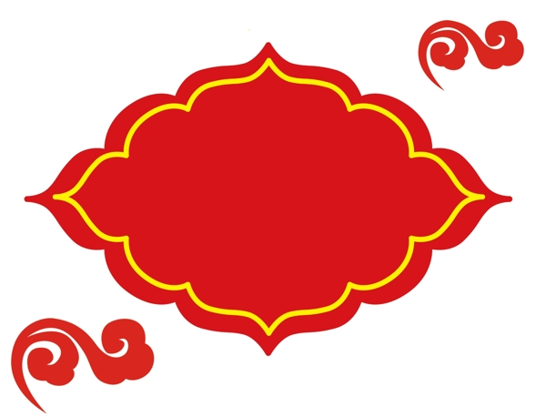 蒙古花纹边框