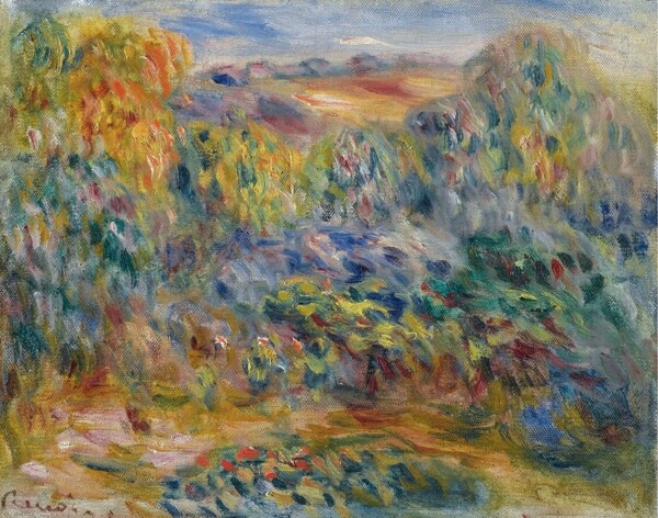 PierreAugusteRenoirLandscapeatMontagne1914画家风景画静物油画建筑油画装饰画