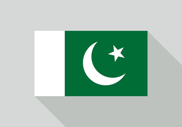 自由向量巴基斯坦国旗