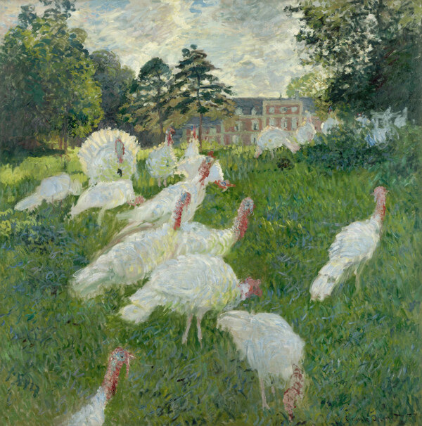 Turkeys1876法国画家克劳德.莫奈oscarclaudeMonet风景油画装饰画