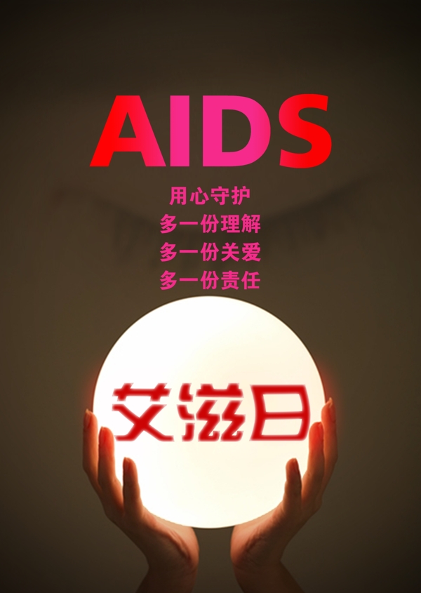 艾滋日公益海报