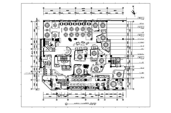 大型餐厅室内设计施工图