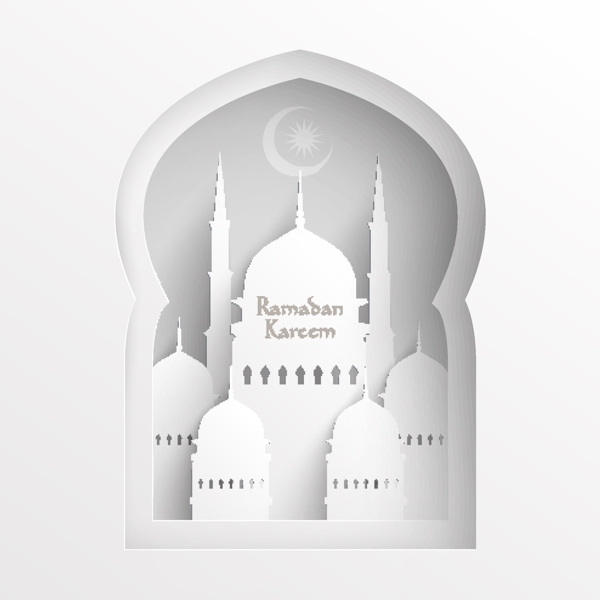 清真寺纸张标签