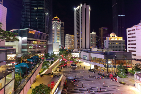 深圳九方城购物广场夜景