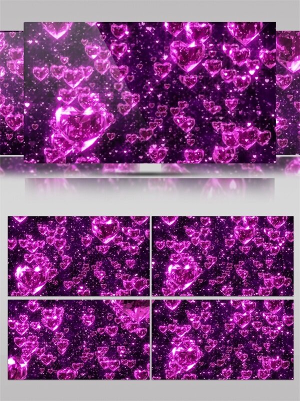 紫色梦幻光斑视频素材