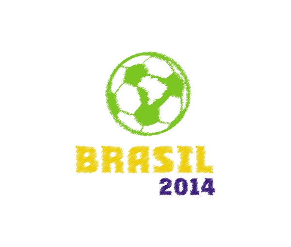 创意简洁巴西世界杯海报