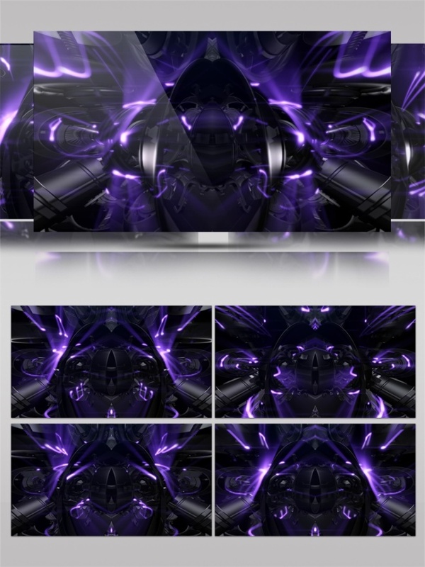 紫色光束隧道动态视频素材