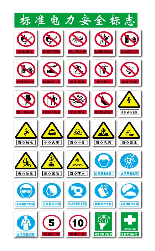 安全标识图片