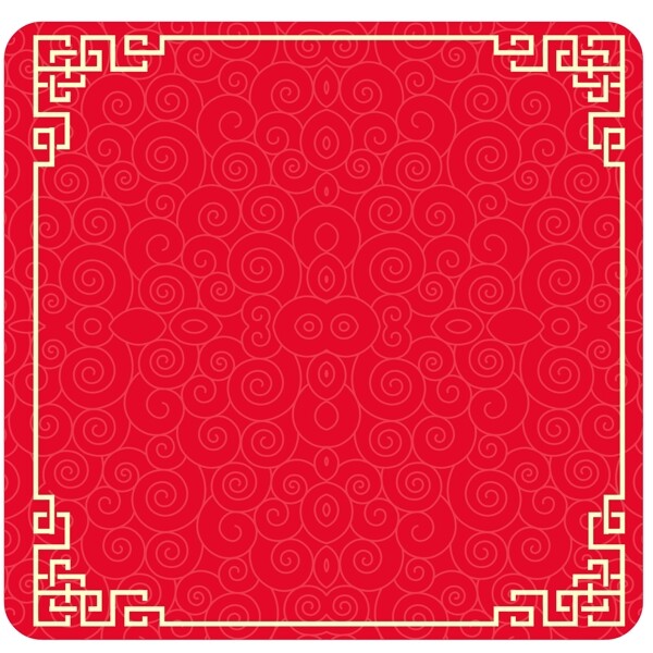 红色中国风标题框海报边框文字框