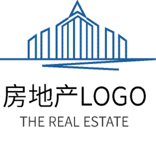 简约线条房地产商务企业logo