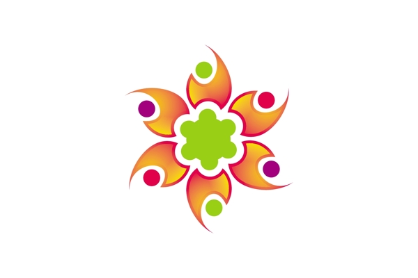 创意花朵logo设计
