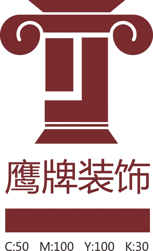 鹰牌装饰logo