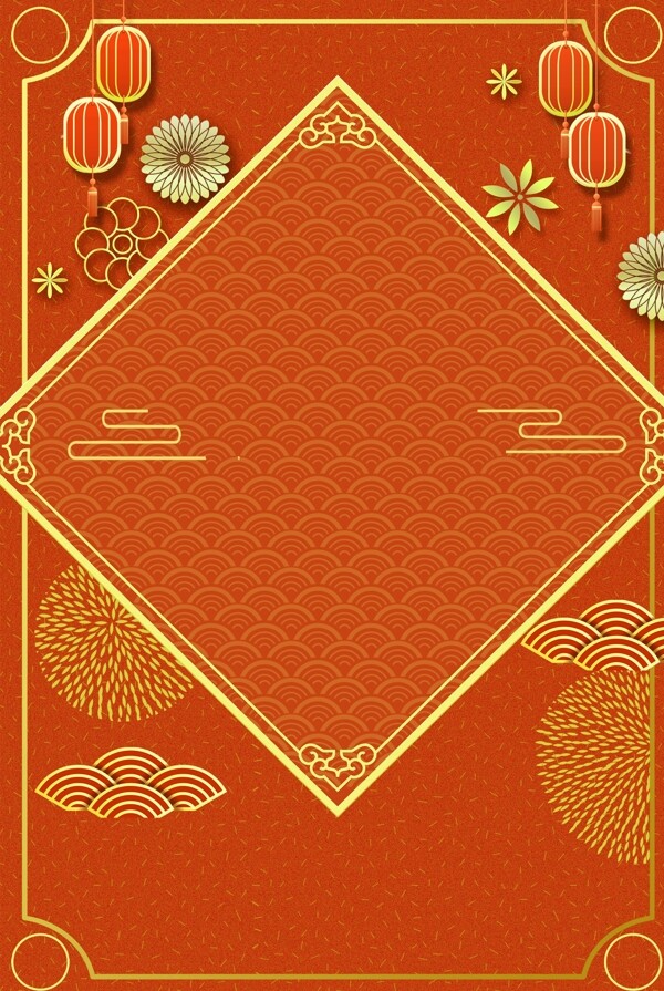 纹理中国风电商海报背景