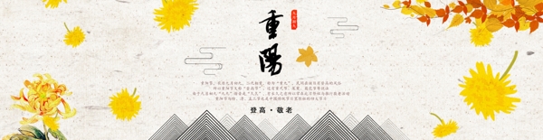 中国传统节日重阳banner