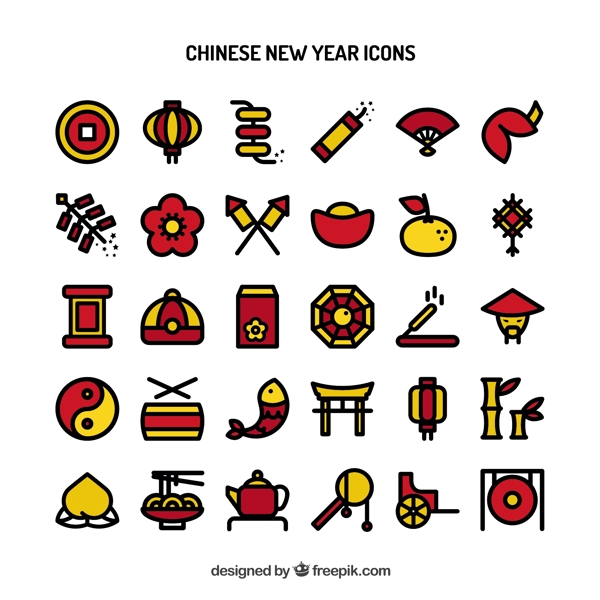 中国新的一年图标