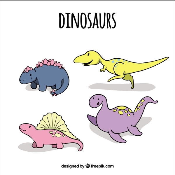有趣的手绘恐龙