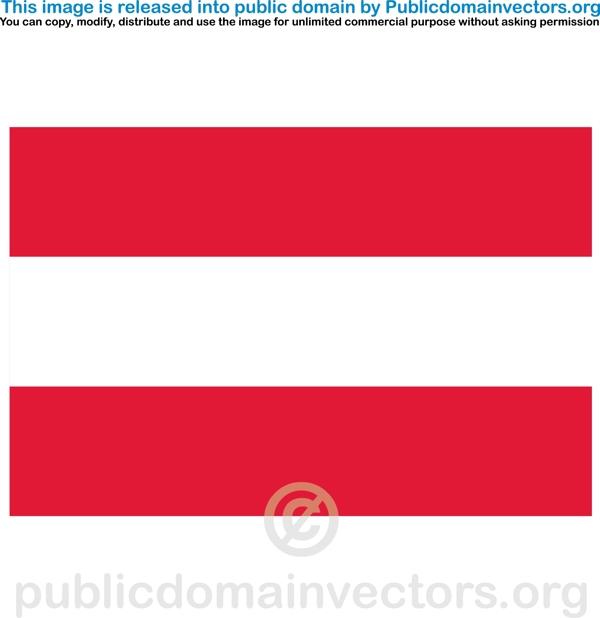 矢量奥地利国旗