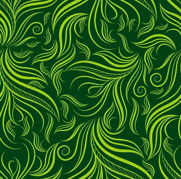 矢量素材绿色叶脉背景