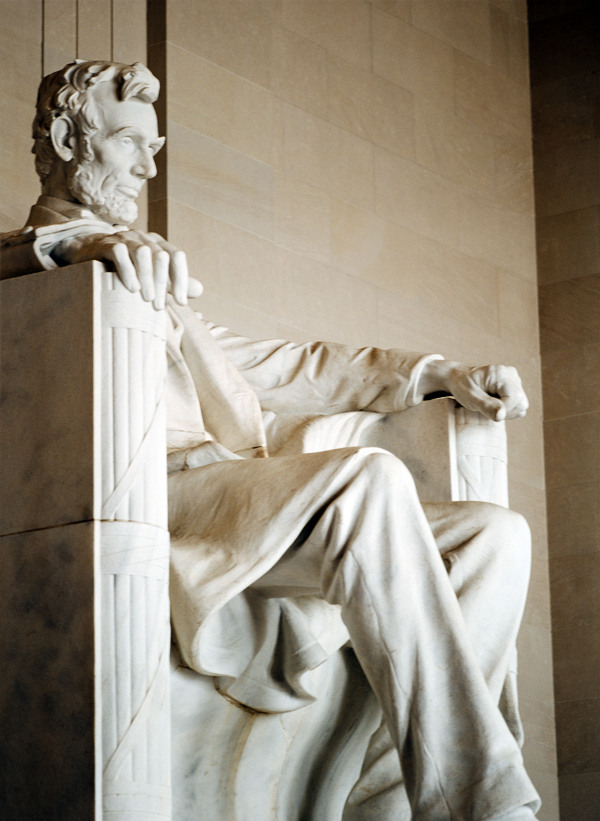 林肯雕像摄影图片