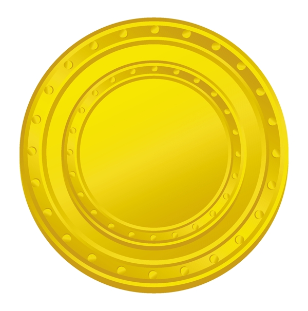 明亮的黄色的硬币