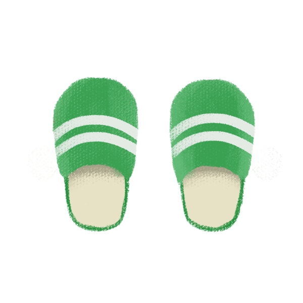 深绿色拖鞋温暖元素可商用
