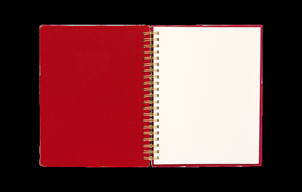 卡通红皮笔记本png元素
