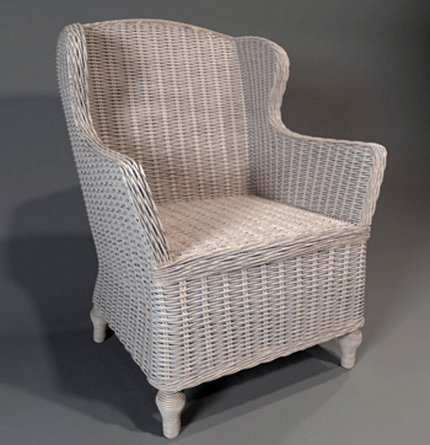 白色藤条椅子模型设计