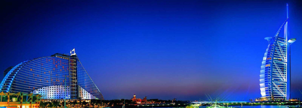 迪拜建筑banner创意设计