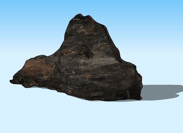 粗糙石3D模型图片