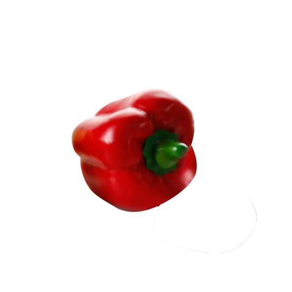 红色圆弧菜椒食物元素
