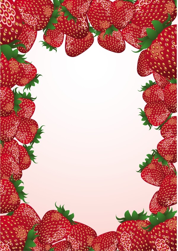 草莓创意矢量素材