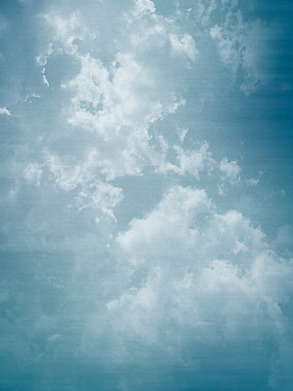 水彩质感蓝白色云纹纯色背景
