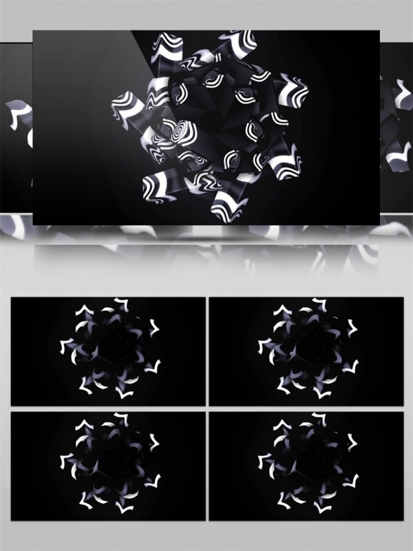 白色螺旋舞台动态视频素材
