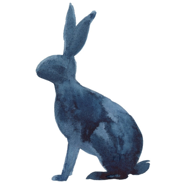 原创元素手绘兔子