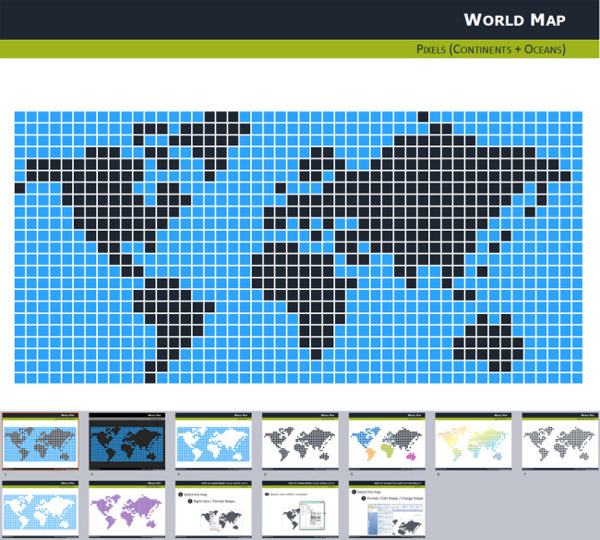 地图PPT模板